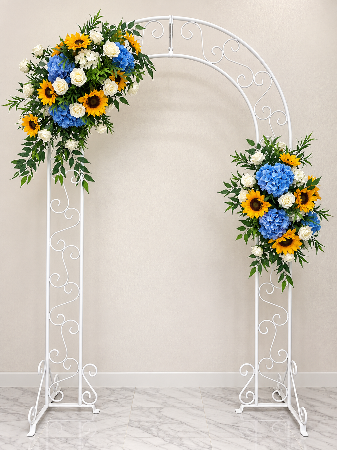 White Metal Arch for event rental
