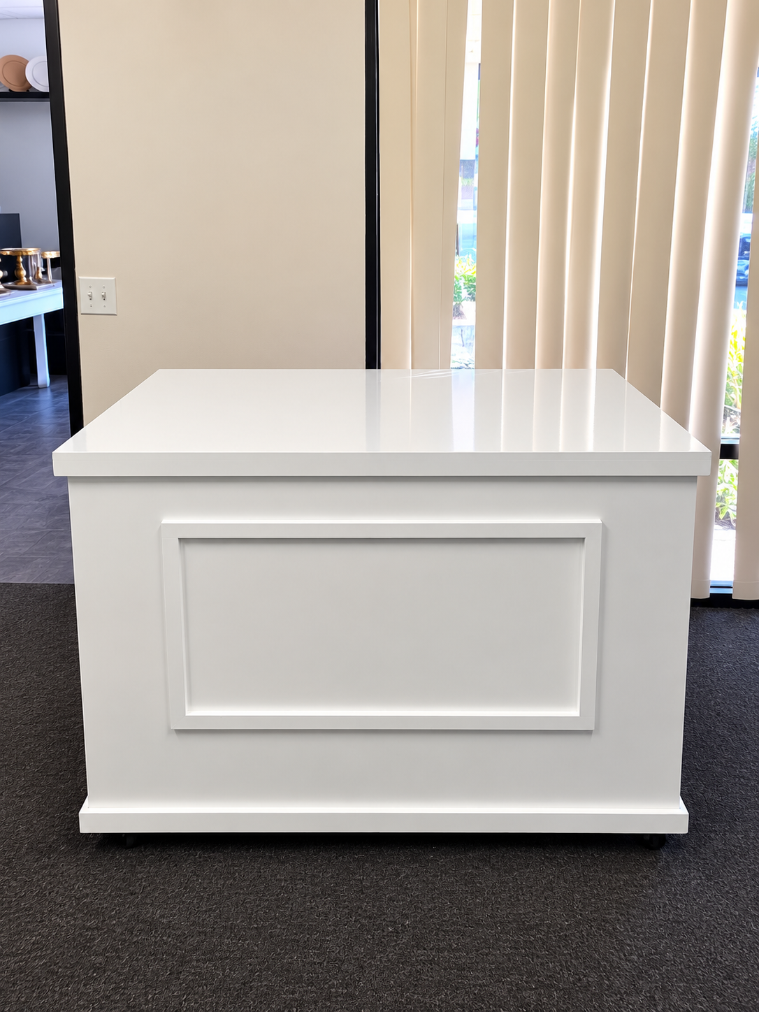 Flat top cart for event rental